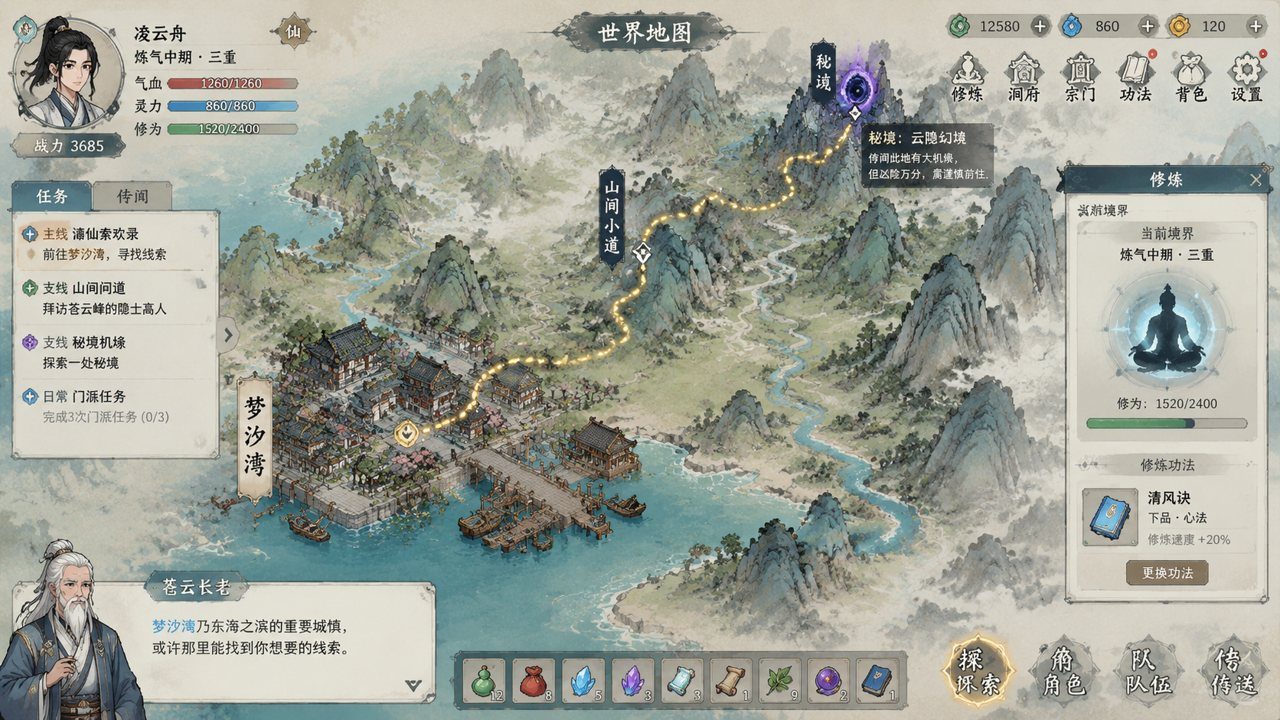 谪仙索欢录 新手攻略 画面